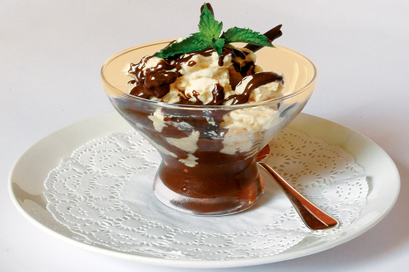 Meringa con cioccolato